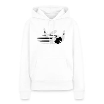 Fast Bowling Throw - Sweat à capuche Premium bio Femme - blanc - Devant - Julia (174cm)