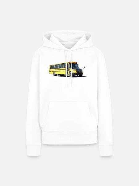 Schulbus - Frauen Premium Bio Hoodie - Weiß