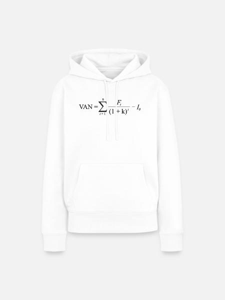 VAN - Frauen Premium Bio Hoodie - Weiß
