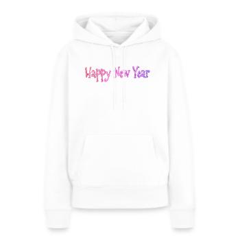 Happy New Year - Frauen Premium Bio Hoodie - Weiß - Vorne - Julia (174cm)