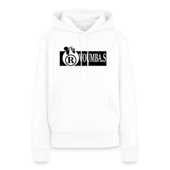 VOUMBA. S JUS - Frauen Premium Bio Hoodie - Weiß - Vorne - Julia (174cm)