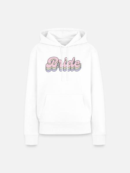 Pastellfarbenes Zaumzeug - Frauen Premium Bio Hoodie - Weiß