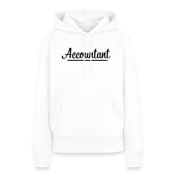 Buchhalter - Frauen Premium Bio Hoodie - Weiß - Vorne - Julia (174cm)