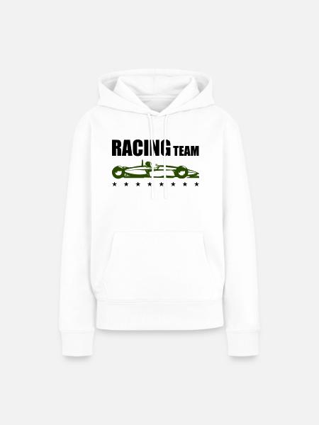racing team - Frauen Premium Bio Hoodie - Weiß