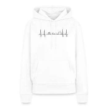 Lac de Constance - Sweat à capuche Premium bio Femme - blanc - Devant - Julia (174cm)