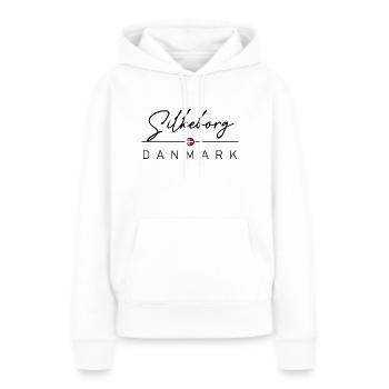 Dänemark - Silkeborg - Danemark - Danemark - Sweat à capuche Premium bio Femme - blanc - Devant - Julia (174cm)