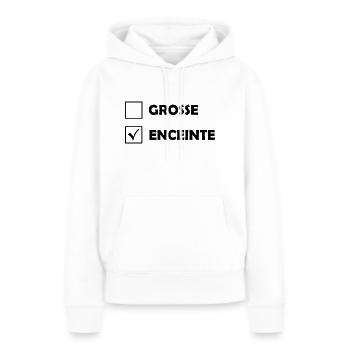 Grosse / Lautsprecher - Frauen Premium Bio Hoodie - Weiß - Vorne - Julia (174cm)