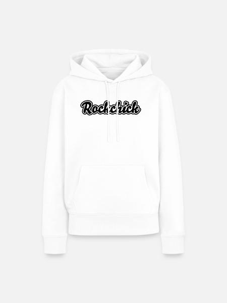 Rockchick - Frauen Premium Bio Hoodie - Weiß