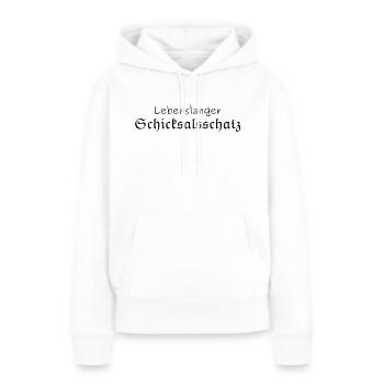 Lifetime sort trésor - Sweat à capuche Premium bio Femme - blanc - Devant - Julia (174cm)