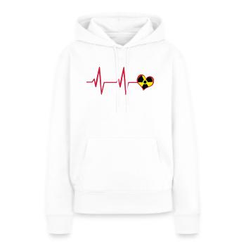 Cardio RX - Frauen Premium Bio Hoodie - Weiß - Vorne - Julia (174cm)