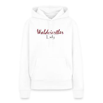 Waldviertler 24 - Frauen Premium Bio Hoodie - Weiß - Vorne - Julia (174cm)