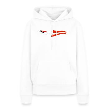 Austrian Supermen - Frauen Premium Bio Hoodie - Weiß - Vorne - Julia (174cm)