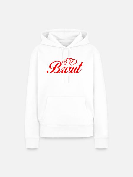 braut - Frauen Premium Bio Hoodie - Weiß