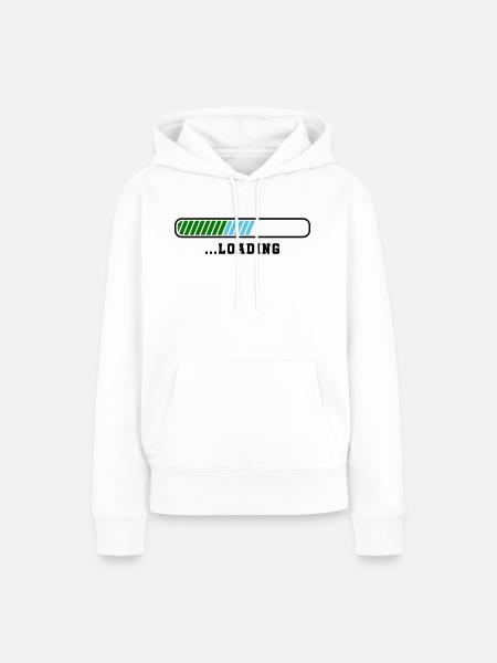 loading - Frauen Premium Bio Hoodie - Weiß