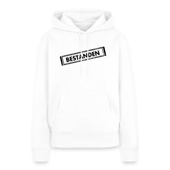 bestanden - Frauen Premium Bio Hoodie - Weiß - Vorne - Julia (174cm)