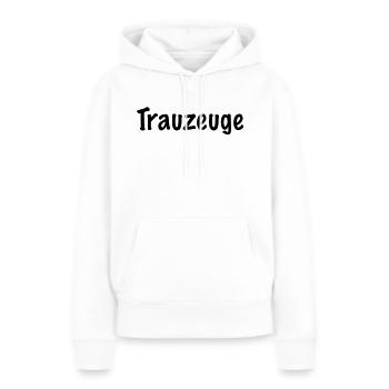 trauzeuge - Frauen Premium Bio Hoodie - Weiß - Vorne - Julia (174cm)