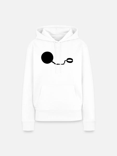 string1 Drag Ball - Frauen Premium Bio Hoodie - Weiß