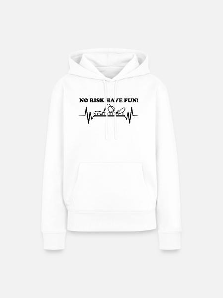 Rollercoaster Achterbahn - Frauen Premium Bio Hoodie - Weiß