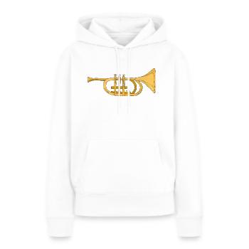 Musikinstrument - Frauen Premium Bio Hoodie - Weiß - Vorne - Julia (174cm)