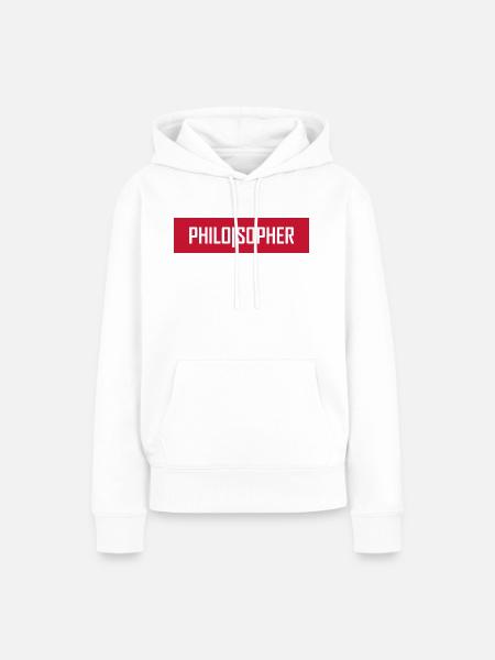 Philosopher - Frauen Premium Bio Hoodie - Weiß