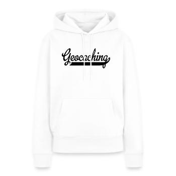 Geocaching - Frauen Premium Bio Hoodie - Weiß - Vorne - Julia (174cm)