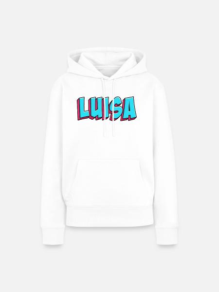 Name Motiv: Luisa - Frauen Premium Bio Hoodie - Weiß