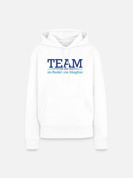 Team im Rudel - Frauen Premium Bio Hoodie - Weiß