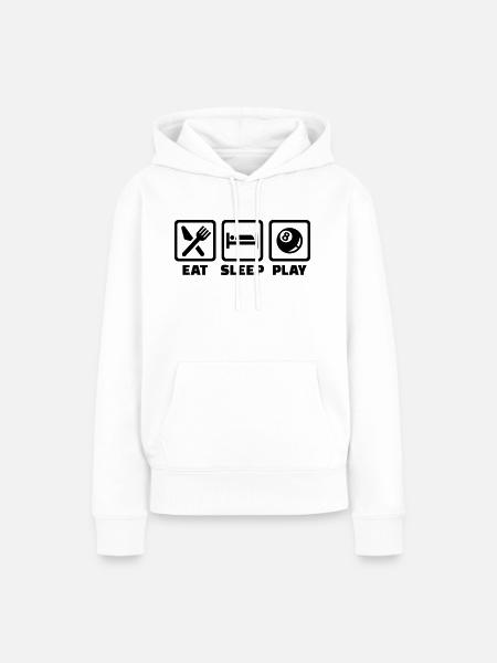 Billard - Frauen Premium Bio Hoodie - Weiß