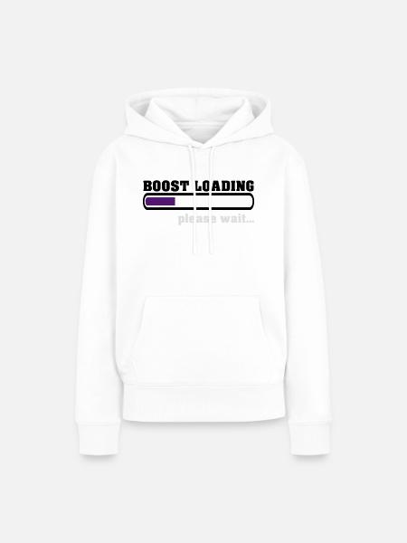 Boost Loading Please Wait - Frauen Premium Bio Hoodie - Weiß
