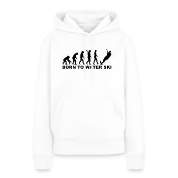 Wasserski - Frauen Premium Bio Hoodie - Weiß - Vorne - Julia (174cm)