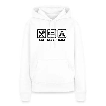 Kart - Frauen Premium Bio Hoodie - Weiß - Vorne - Julia (174cm)