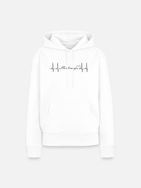 Norderney - Frauen Premium Bio Hoodie - Weiß