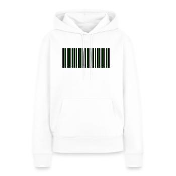 barcode - Frauen Premium Bio Hoodie - Weiß - Vorne - Julia (174cm)