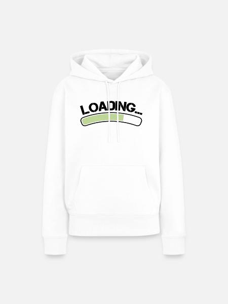 loading - Frauen Premium Bio Hoodie - Weiß