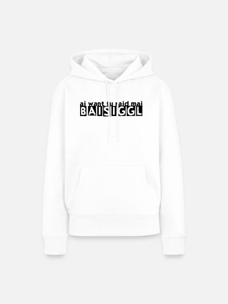 BAISIGGL - Frauen Premium Bio Hoodie - Weiß