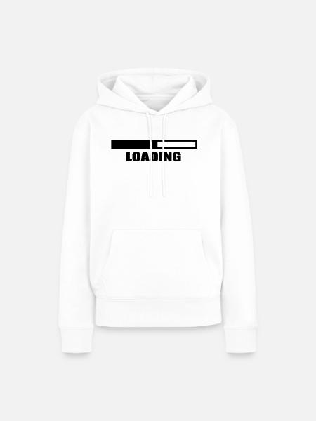 Loading - Frauen Premium Bio Hoodie - Weiß