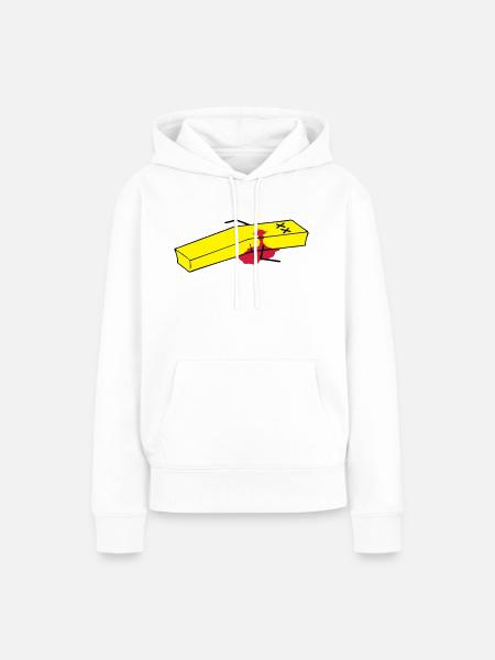 Pommes - Frauen Premium Bio Hoodie - Weiß