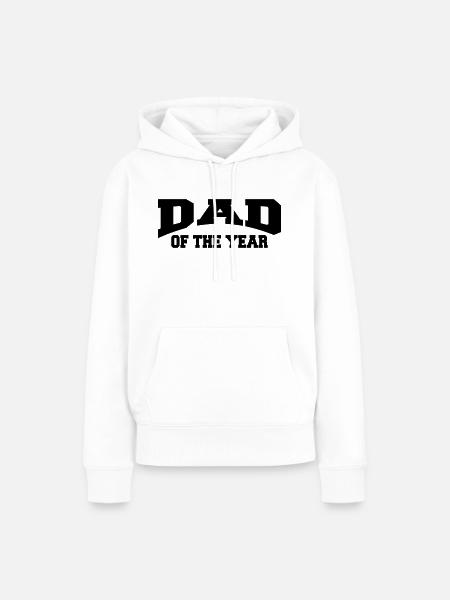 Dad of the year - Frauen Premium Bio Hoodie - Weiß