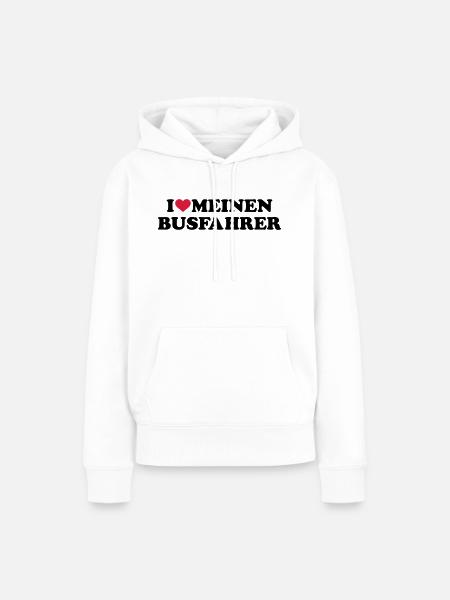 Busfahrer - Frauen Premium Bio Hoodie - Weiß