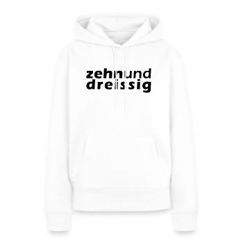40er Geburtstag - Frauen Premium Bio Hoodie - Weiß - Vorne - Julia (174cm)