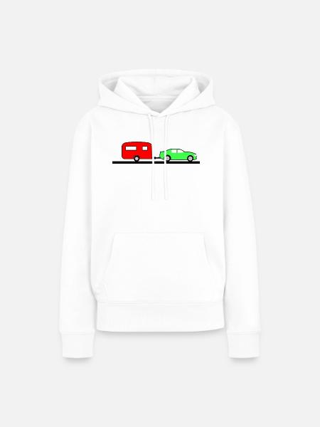 Auto - Frauen Premium Bio Hoodie - Weiß