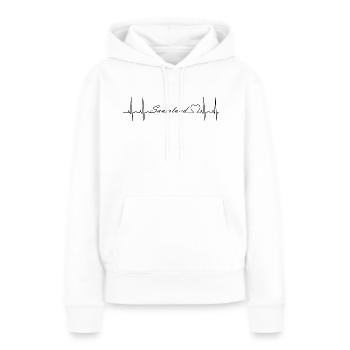 Sauerland - Frauen Premium Bio Hoodie - Weiß - Vorne - Julia (174cm)