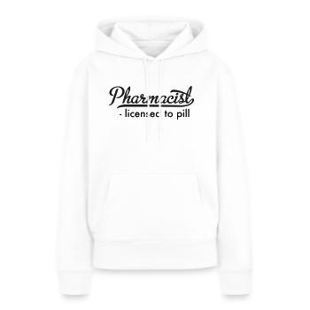 Apotheker - Frauen Premium Bio Hoodie - Weiß - Vorne - Julia (174cm)