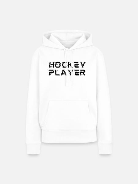 Hockeyspieler originelle Geschenkidee - Frauen Premium Bio Hoodie - Weiß