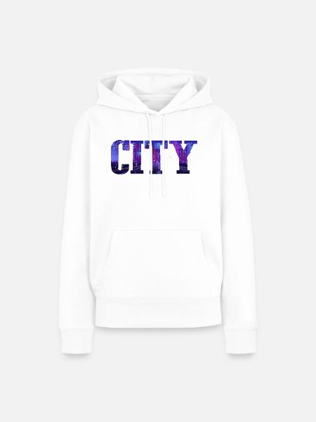City - Frauen Premium Bio Hoodie - Weiß