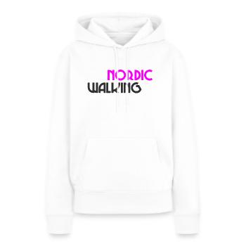 Nordic Walking - Sport - Endurance - Walking - Women’s Premium Organic Hoodie - white - Front - Julia (174cm)