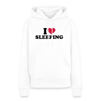Schlafen - Frauen Premium Bio Hoodie - Weiß - Vorne - Julia (174cm)
