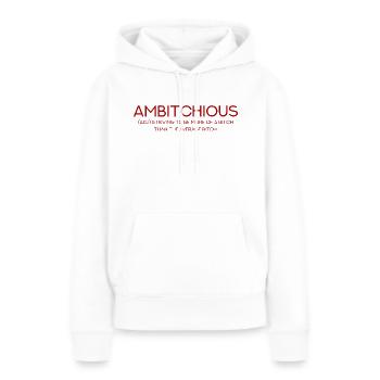 AMBITCHIOUS - Girl Gang Frauenpower - Frauen Premium Bio Hoodie - Weiß - Vorne - Julia (174cm)