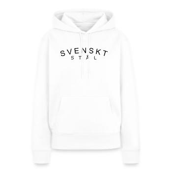 Acier suédois - Sweat à capuche Premium bio Femme - blanc - Devant - Julia (174cm)