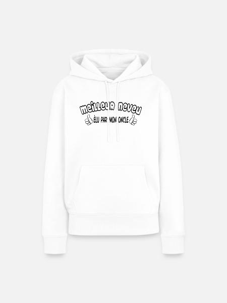 BESTER Neffe - Frauen Premium Bio Hoodie - Weiß